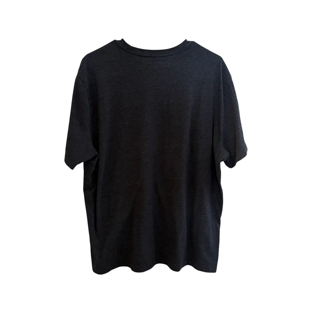 Banana Republic Men's Premium Wash Motorcycle Print T‎ Shirt Xl Heathered gray